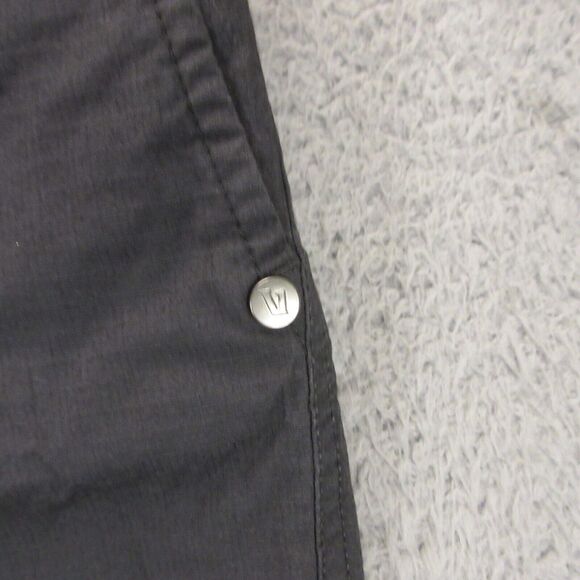 Vuori Womens Wide Leg Ripstop Pants size S Crop Drawstring Charcoal Gray VW416 - Picture 2 of 10